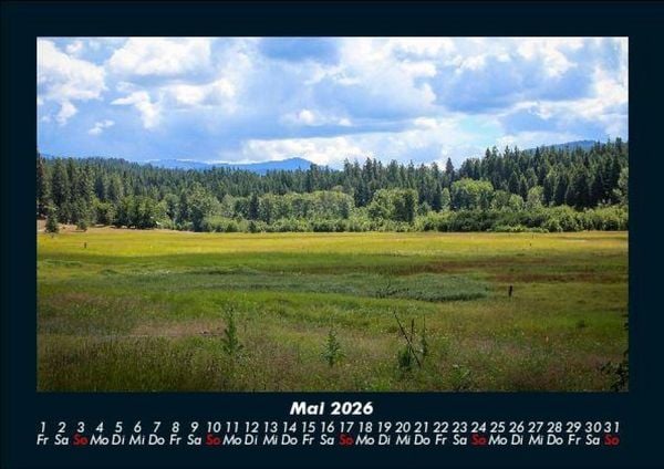 Produktbild: Landschaftskalender 2026 Fotokalender DIN A5