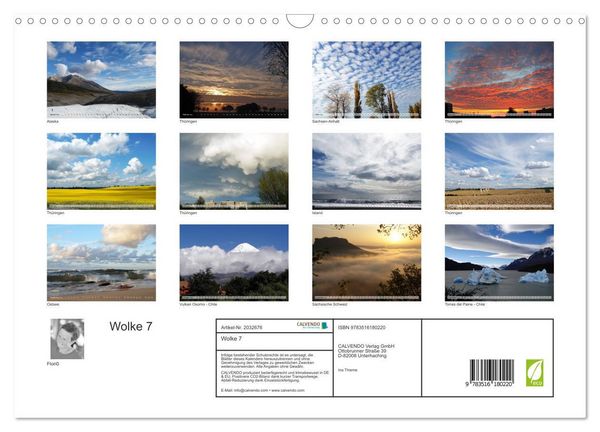 Produktbild: Wolke 7 (Wandkalender 2026 DIN A3 quer), CALVENDO Monatskalender