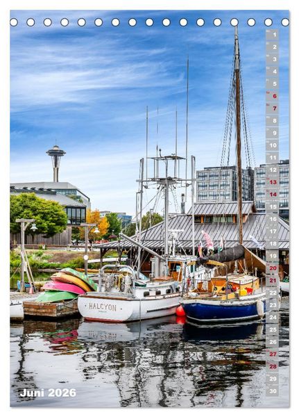 Produktbild: SEATTLE Imposante Stadt- und Naturimpressionen (Tischkalender 2026 DIN A5 hoch), CALVENDO Monatskalender