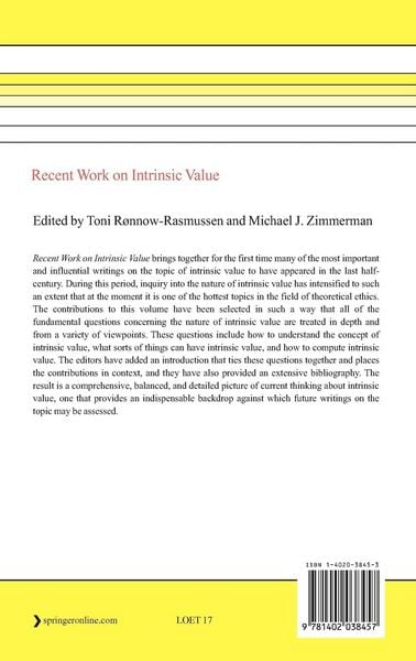 Produktbild: Recent Work on Intrinsic Value