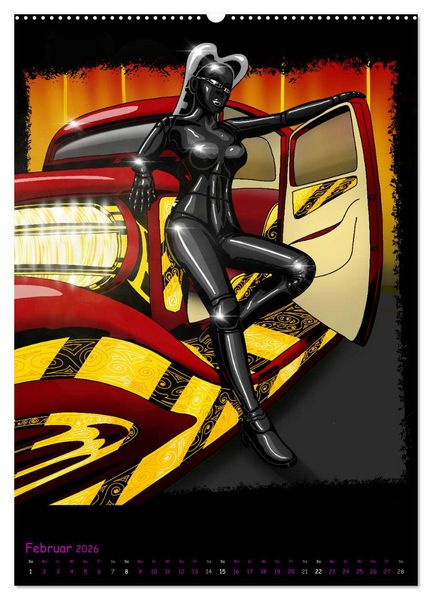 Produktbild: CYBER PINUPS (Wandkalender 2026 DIN A2 hoch), CALVENDO Monatskalender