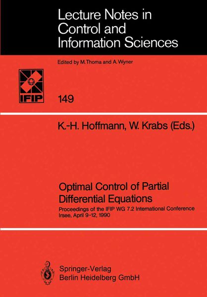 Produktbild: Optimal Control of Partial Differential Equations