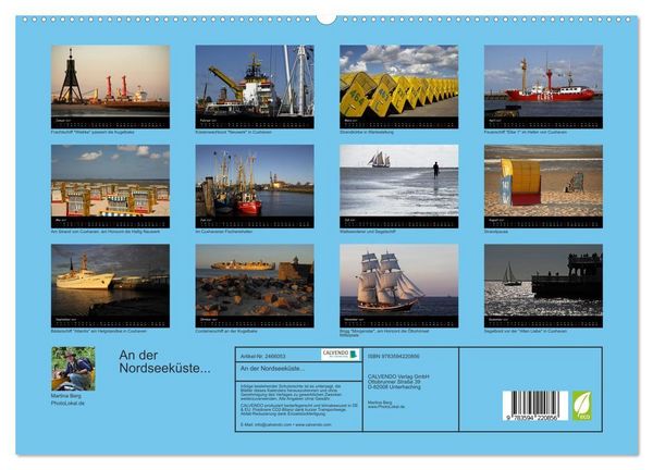 Produktbild: An der Nordseek&uuml;ste... (hochwertiger Premium Wandkalender 2027 DIN A2 quer), Kunstdruck in Hochglanz