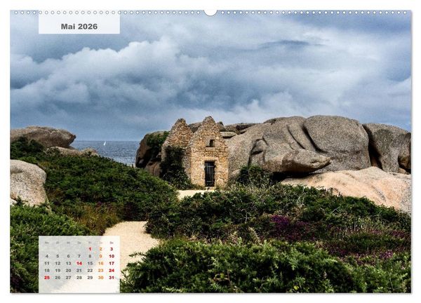 Produktbild: Bretagne - K&uuml;ste im Licht (hochwertiger Premium Wandkalender 2026 DIN A2 quer), Kunstdruck in Hochglanz