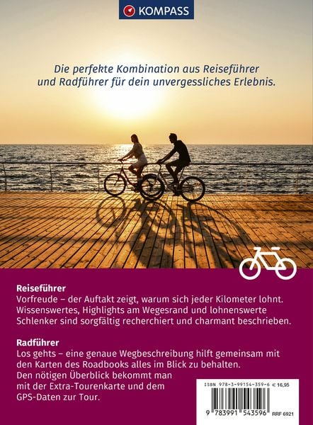 Produktbild: KOMPASS Radreiseführer Ostseeküstenradweg Mecklenburg-Vorpommern