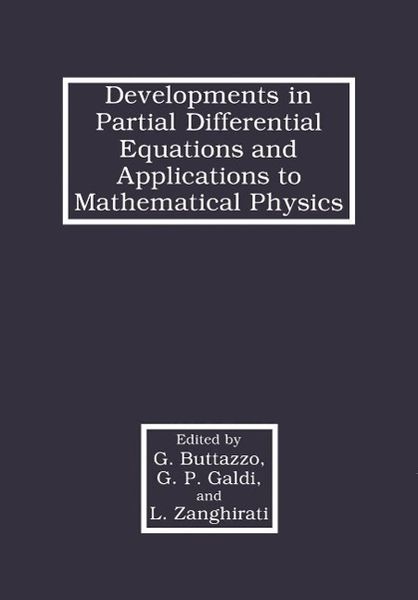 Produktbild: Developments in Partial Differential Equations and Applications to Mathematical Physics