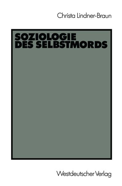 Produktbild: Soziologie des Selbstmords