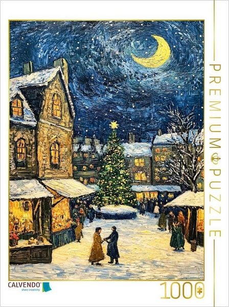 Produktbild: CALVENDO Puzzle Advent im St&auml;dtchen | 1000 Teile Lege-Gr&ouml;&szlig;e 64x48cm Foto-Puzzle f&uuml;r gl&uuml;ckliche Stunden
