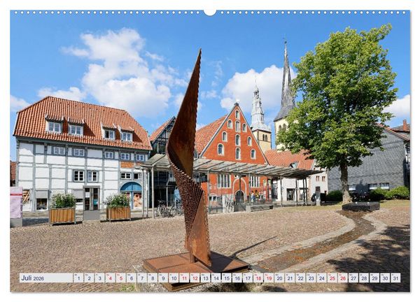 Produktbild: LEMGO - Weserrenaissance und Fachwerkromantik (Wandkalender 2026 DIN A2 quer), CALVENDO Monatskalender