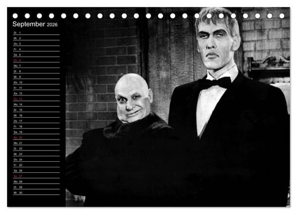 Produktbild: Kultfilme - schwarz-wei&szlig;e Klassiker (Tischkalender 2026 DIN A5 quer), CALVENDO Monatskalender