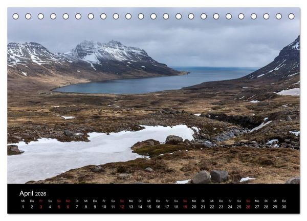 Produktbild: Island &ndash; Wunder aus Wasser (Tischkalender 2026 DIN A5 quer), CALVENDO Monatskalender