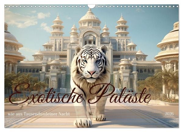 Produktbild: Exotische Pal&auml;ste (Wandkalender 2026 DIN A3 quer), CALVENDO Monatskalender