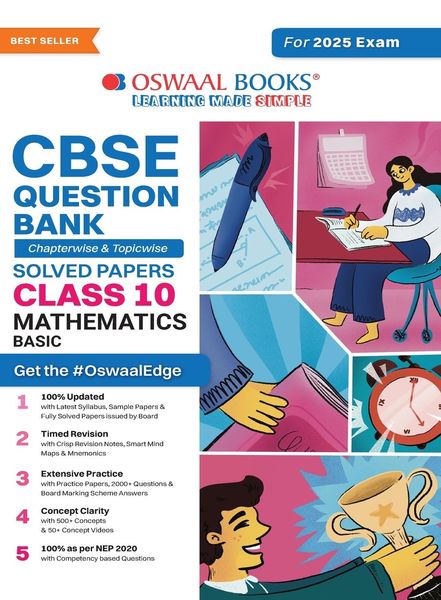 Oswaal CBSE Question Bank Class 10 Mathematics (Basic), Chapterwise and Topicwise Solved Papers For Board Exams 2025