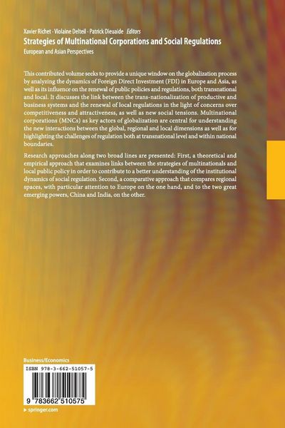 Produktbild: Strategies of Multinational Corporations and Social Regulations