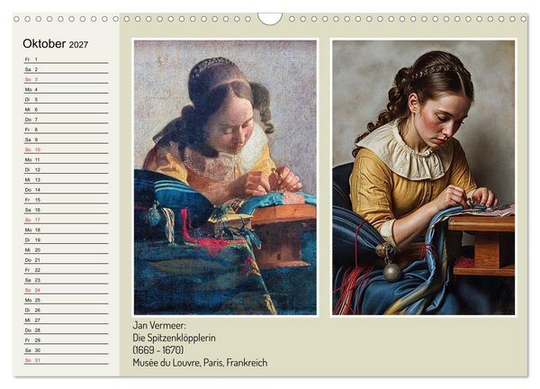 Produktbild: Das Goldene Zeitalter neu interpretiert (Wandkalender 2027 DIN A3 quer), CALVENDO Monatskalender