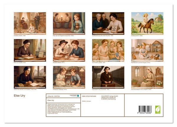 Produktbild: Else Ury (Wandkalender 2026 DIN A3 quer), CALVENDO Monatskalender