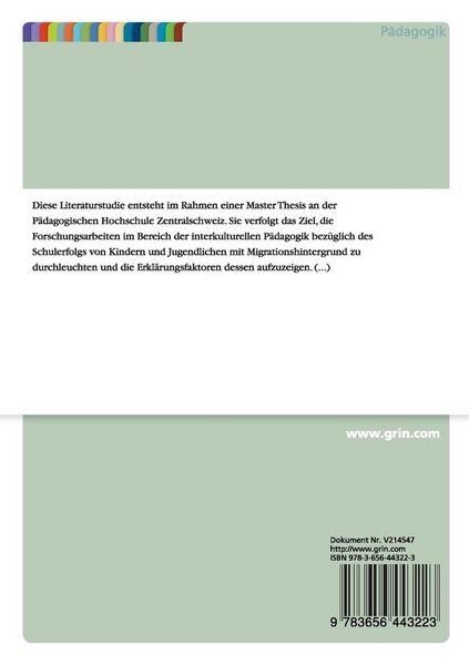 Produktbild: Migration und Schulerfolg