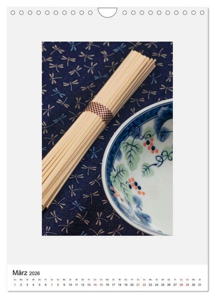 Produktbild: Japanese Cuisine II (Wandkalender 2026 DIN A4 hoch), CALVENDO Monatskalender