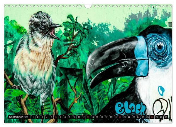 Produktbild: Street art D&uuml;sseldorf Michael Jaster (Wandkalender 2026 DIN A3 quer), CALVENDO Monatskalender
