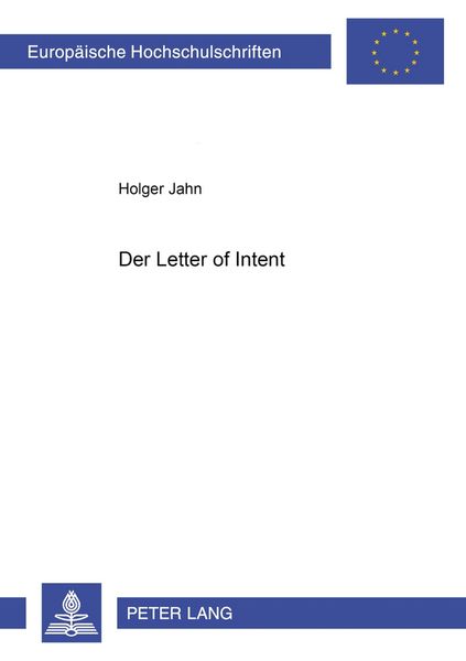 Produktbild: Der &laquo;Letter of Intent&raquo;
