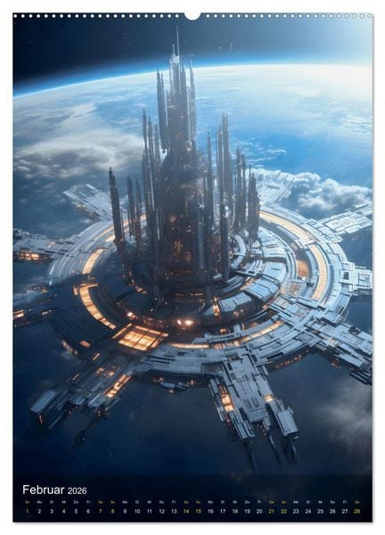 Produktbild: Endless Space - Zeitreisen in die unendlichen Weites des Weltraums (Wandkalender 2026 DIN A2 hoch), CALVENDO Monatskalender