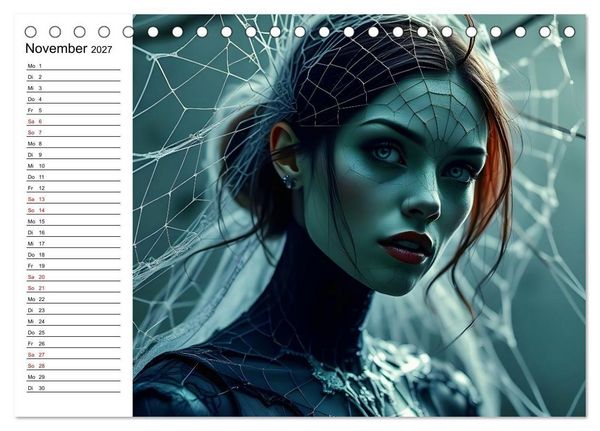 Produktbild: Geheimnisvolle Frauenportr&auml;ts (Tischkalender 2027 DIN A5 quer), CALVENDO Monatskalender