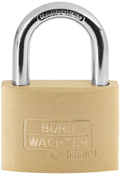 Burg Wächter 33691 Vorhängeschloss 50.00 mm verschieden schließend Messing Schlüsselschloss