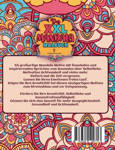 Produktbild: XXL MANDALA Malbuch: Inspiration & Selbstliebe