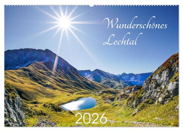 Wunderschönes Lechtal (Wandkalender 2026 DIN A2 quer), CALVENDO Monatskalender
