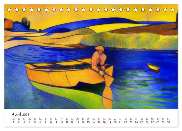 Produktbild: Ostsee Kunstwerke (Tischkalender 2026 DIN A5 quer), CALVENDO Monatskalender