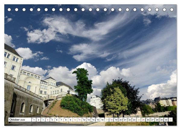 Produktbild: Luxemburg Stadt eine Oase zum Wohlf&uuml;hlen (Tischkalender 2026 DIN A5 quer), CALVENDO Monatskalender
