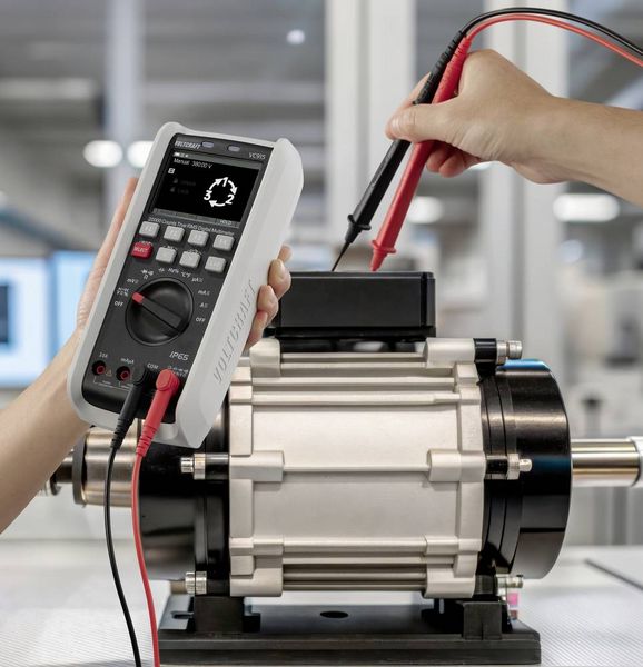 Produktbild: VOLTCRAFT VC915 Industrie-Multimeter TRMS LoZ CAT III 1000 V, CAT IV 1000 V Bluetooth&reg; integrierte Magnethalterung transflektives Display