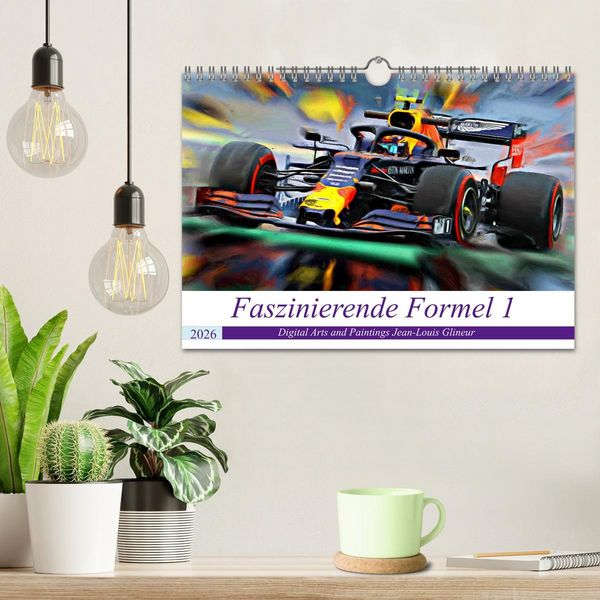 Produktbild: Faszinierende Formel 1 (Wandkalender 2026 DIN A4 quer), CALVENDO Monatskalender