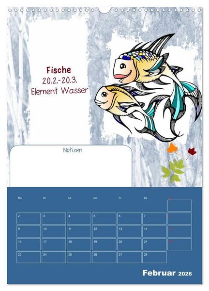 Produktbild: Sternzeichen &bull; Geburtstagskalender / Planer (Wandkalender 2026 DIN A3 hoch), CALVENDO Monatskalender