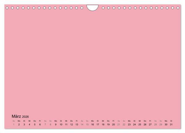 Produktbild: DIY Bastel-Kalender -Warme Pastell Farben- Zum Selbstgestalten (Wandkalender 2026 DIN A4 quer), CALVENDO Monatskalender