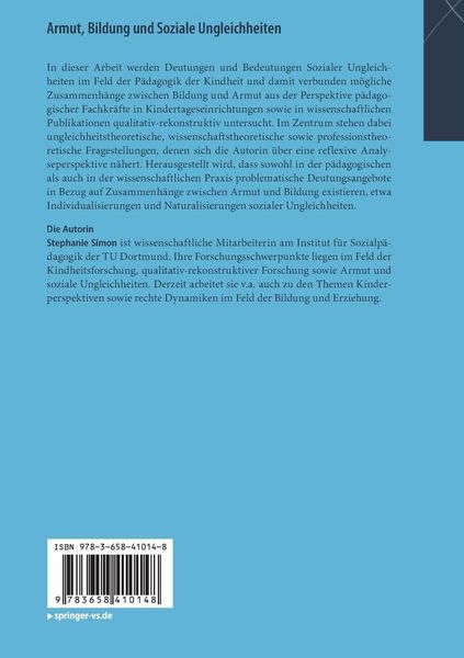 Produktbild: Armut, Bildung und Soziale Ungleichheiten