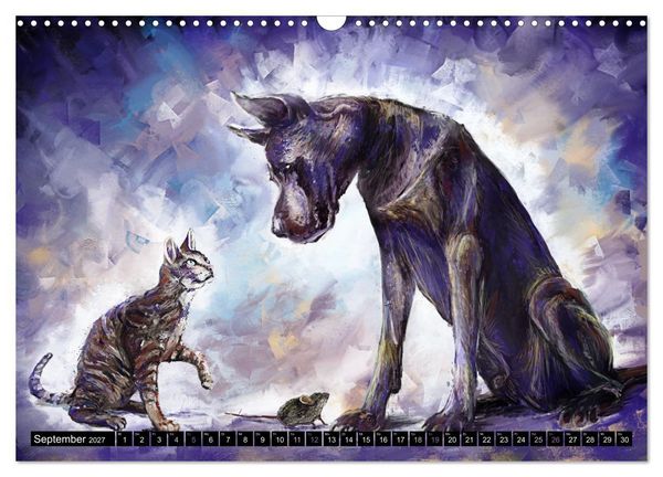 Produktbild: Tierfreunde (Wandkalender 2027 DIN A3 quer), CALVENDO Monatskalender