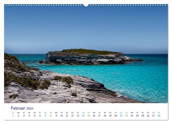 Produktbild: Bahamas-Eleuthera unterwegs am Lighthouse Beach (hochwertiger Premium Wandkalender 2026 DIN A2 quer), Kunstdruck in Hochglanz