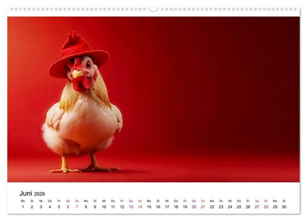 Produktbild: Kreativ Kalender - Tiere & eigene Ideen (hochwertiger Premium Wandkalender 2026 DIN A2 quer), Kunstdruck in Hochglanz