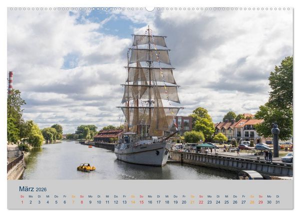 Produktbild: Charmante Baltische St&auml;dte entlang der Ostsee (Wandkalender 2026 DIN A2 quer), CALVENDO Monatskalender
