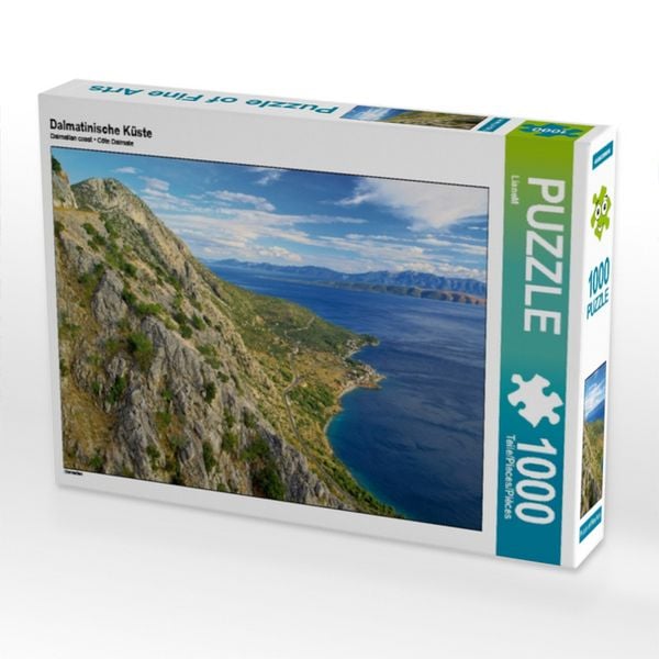 CALVENDO Puzzle Dalmatinische Küste | 1000 Teile Lege-Größe 64x48cm Foto-Puzzle für glückliche Stunden