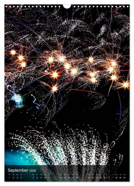 Produktbild: FEUERWERK - Lichtspiele (Wandkalender 2026 DIN A3 hoch), CALVENDO Monatskalender