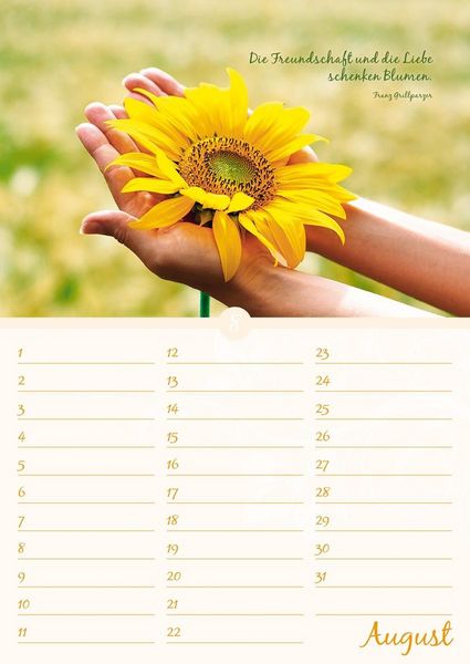 Produktbild: Geburtstagskalender Bl&uuml;tenpracht - immerw&auml;hrend - (21 x 30)