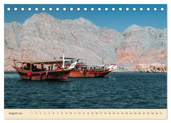 Produktbild: Musandam - Die omanische Exklave im geheimnisvollen Orient (Tischkalender 2026 DIN A5 quer), CALVENDO Monatskalender