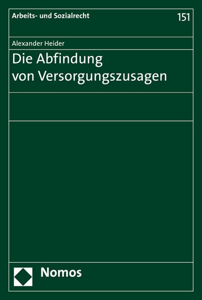 Produktbild: Die Abfindung von Versorgungszusagen