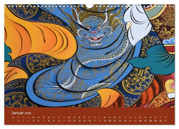 Produktbild: Buddhistische G&ouml;tter, G&ouml;tzen und D&auml;monen (Wandkalender 2026 DIN A3 quer), CALVENDO Monatskalender