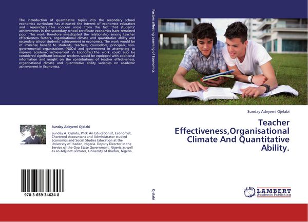 Produktbild: Teacher Effectiveness,Organisational Climate And Quantitative Ability.