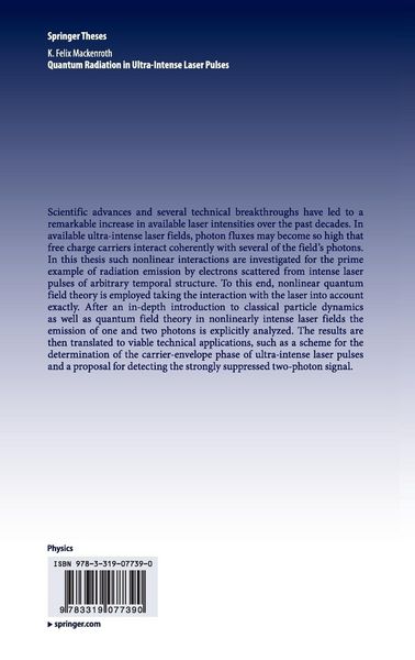 Produktbild: Quantum Radiation in Ultra-Intense Laser Pulses