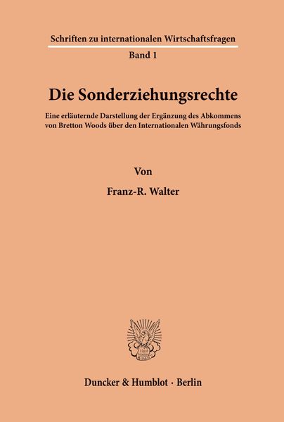 Produktbild: Die Sonderziehungsrechte.