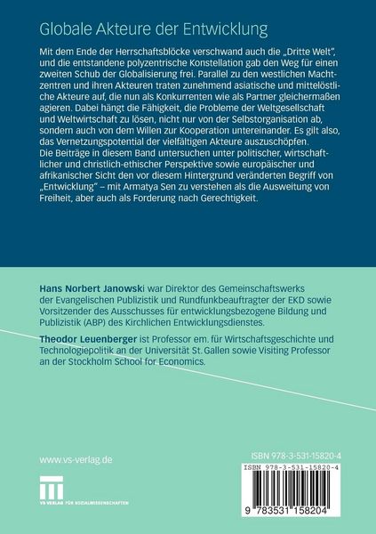Produktbild: Globale Akteure der Entwicklung